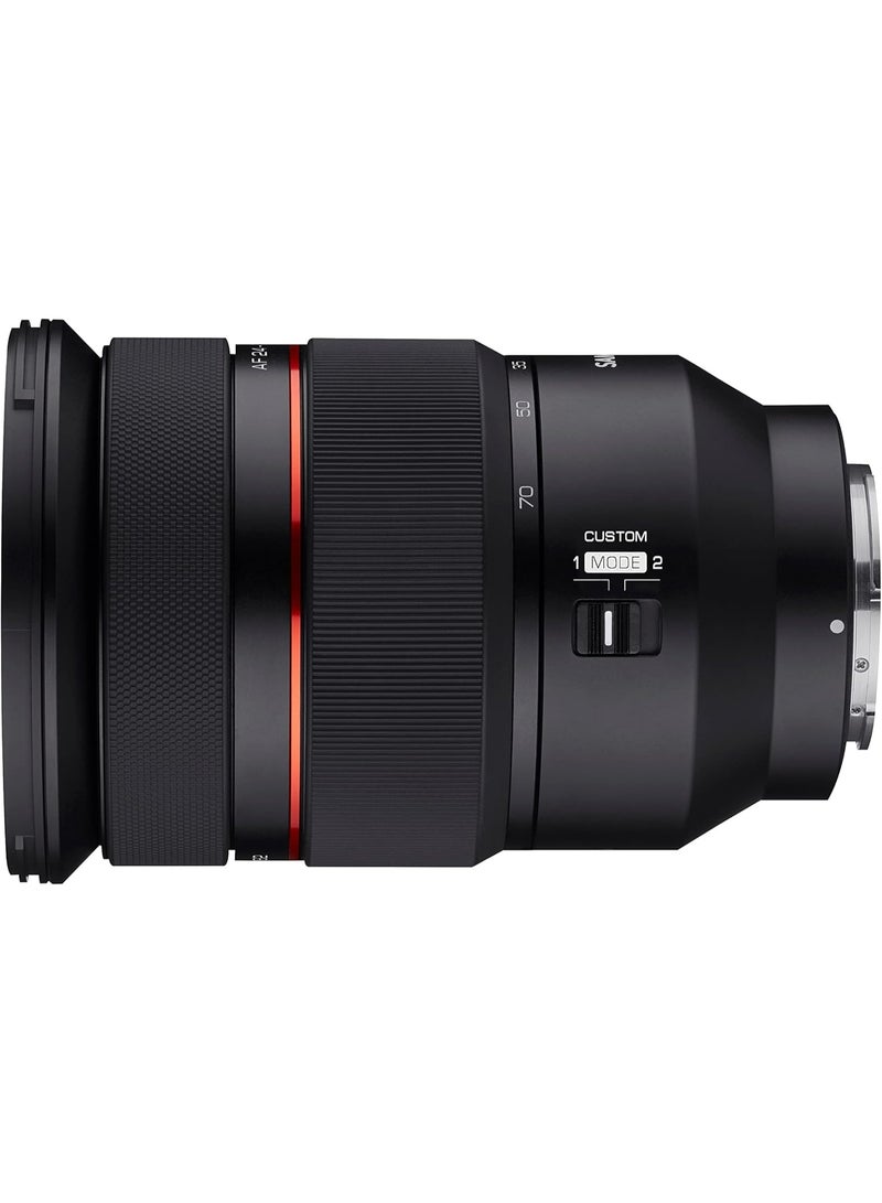 Samyang عدسة ساميانغ AF 24-70 مم F2.8 FE متوافقة مع كاميرات سوني E - تركيز تلقائي كامل الإطار و APS-C 24-70 مم عدسة زوم ساطعة F 2.8، لكاميرات سوني E ماونت سوني ألفا - Image 3